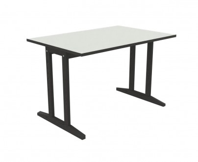 Table Soline piètement à dégagement latéral - 120x80 cm